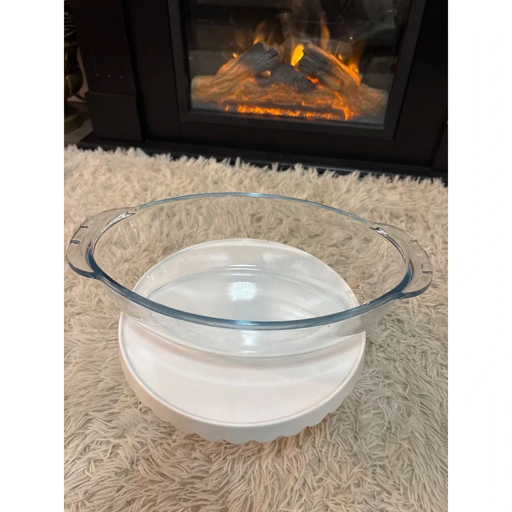 Pasabahce‎ Borcam Oval Glass Casserole Oven Dish Non Stick Cooking Baking